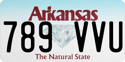 AR license plate 789VVU