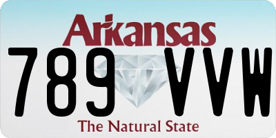 AR license plate 789VVW