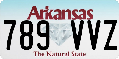 AR license plate 789VVZ