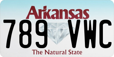 AR license plate 789VWC