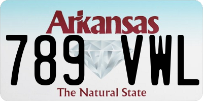 AR license plate 789VWL