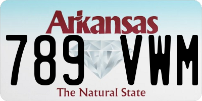 AR license plate 789VWM