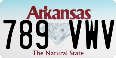AR license plate 789VWV