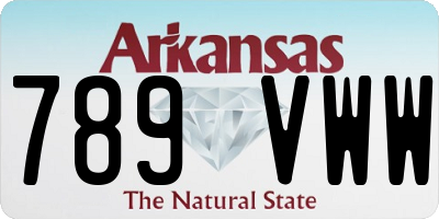 AR license plate 789VWW