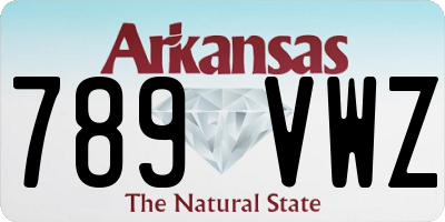 AR license plate 789VWZ