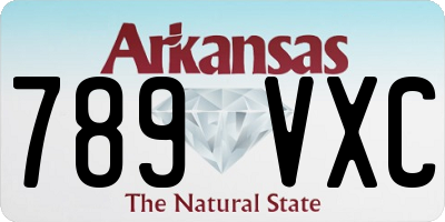 AR license plate 789VXC