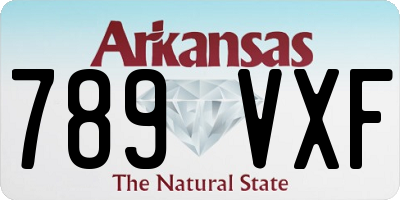 AR license plate 789VXF