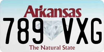 AR license plate 789VXG