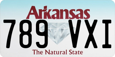AR license plate 789VXI