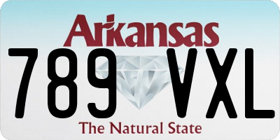 AR license plate 789VXL