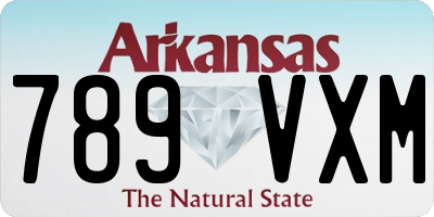 AR license plate 789VXM