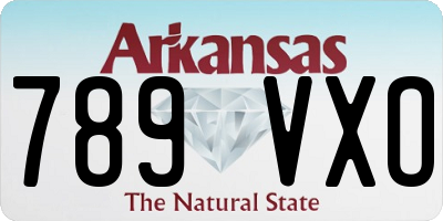 AR license plate 789VXO