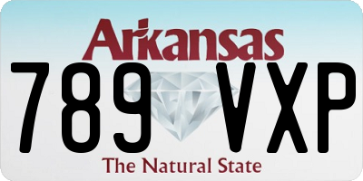 AR license plate 789VXP
