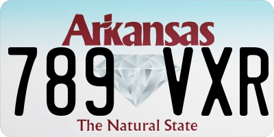 AR license plate 789VXR