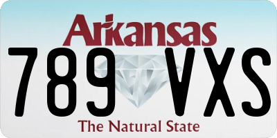 AR license plate 789VXS