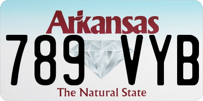 AR license plate 789VYB