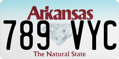 AR license plate 789VYC