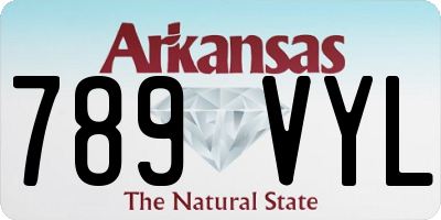 AR license plate 789VYL