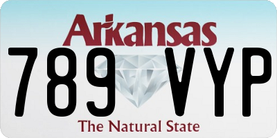 AR license plate 789VYP