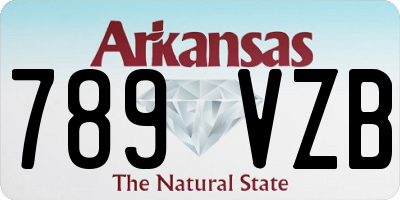 AR license plate 789VZB