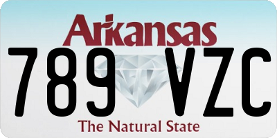 AR license plate 789VZC
