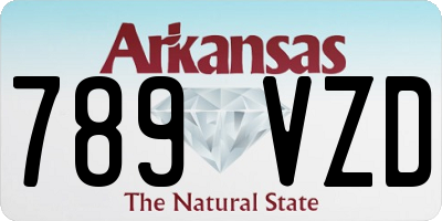 AR license plate 789VZD