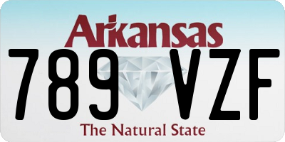 AR license plate 789VZF