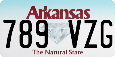 AR license plate 789VZG