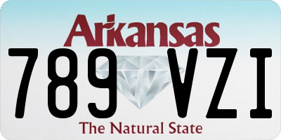 AR license plate 789VZI