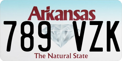 AR license plate 789VZK