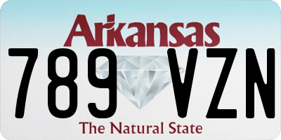 AR license plate 789VZN