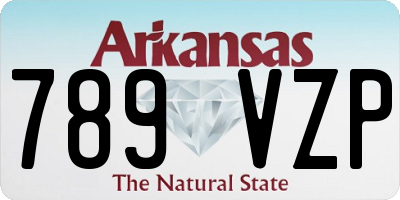 AR license plate 789VZP