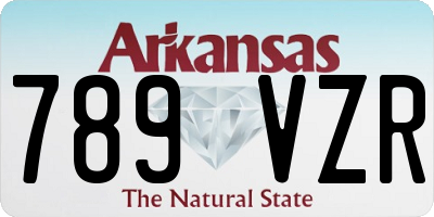 AR license plate 789VZR