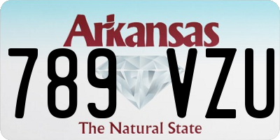 AR license plate 789VZU