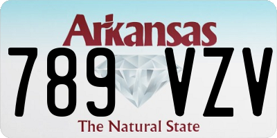 AR license plate 789VZV