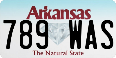 AR license plate 789WAS