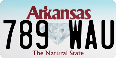 AR license plate 789WAU