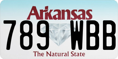 AR license plate 789WBB