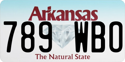 AR license plate 789WBO