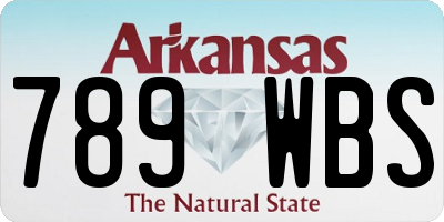 AR license plate 789WBS