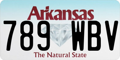 AR license plate 789WBV
