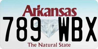 AR license plate 789WBX
