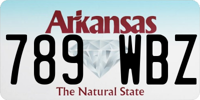 AR license plate 789WBZ