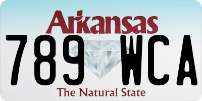 AR license plate 789WCA