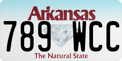 AR license plate 789WCC