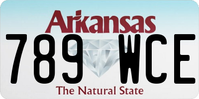 AR license plate 789WCE
