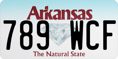 AR license plate 789WCF