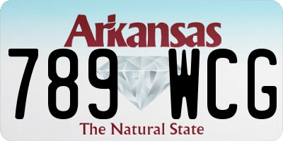 AR license plate 789WCG