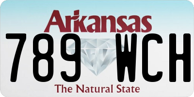 AR license plate 789WCH