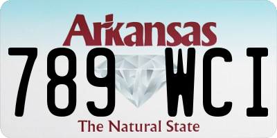 AR license plate 789WCI